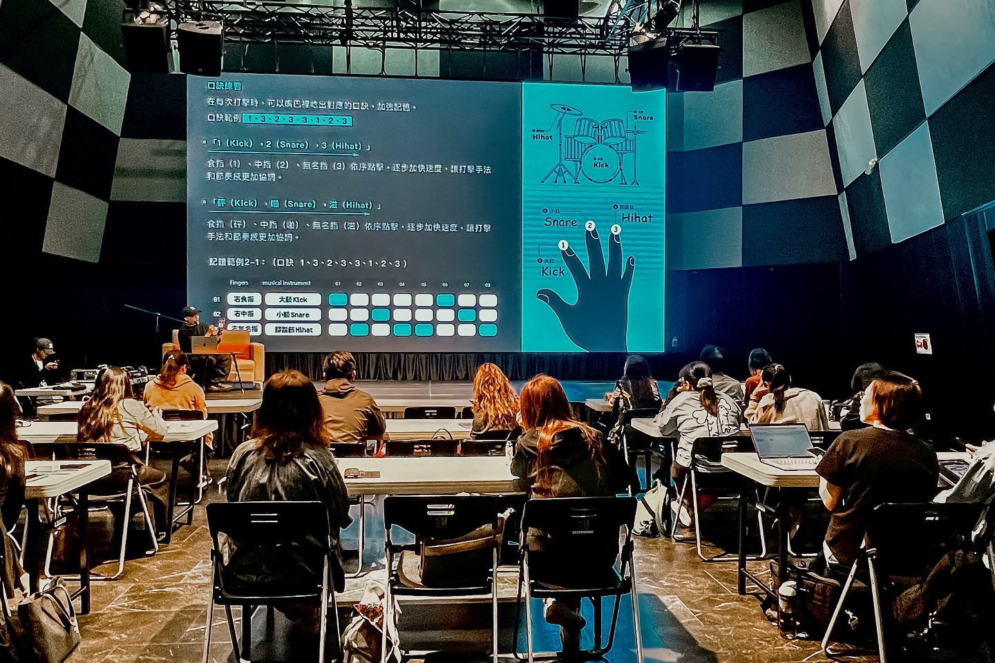 國中老師們齊聚北流 Live House D，實際操作取樣機、從聲音出發，玩出屬於自己的音樂！