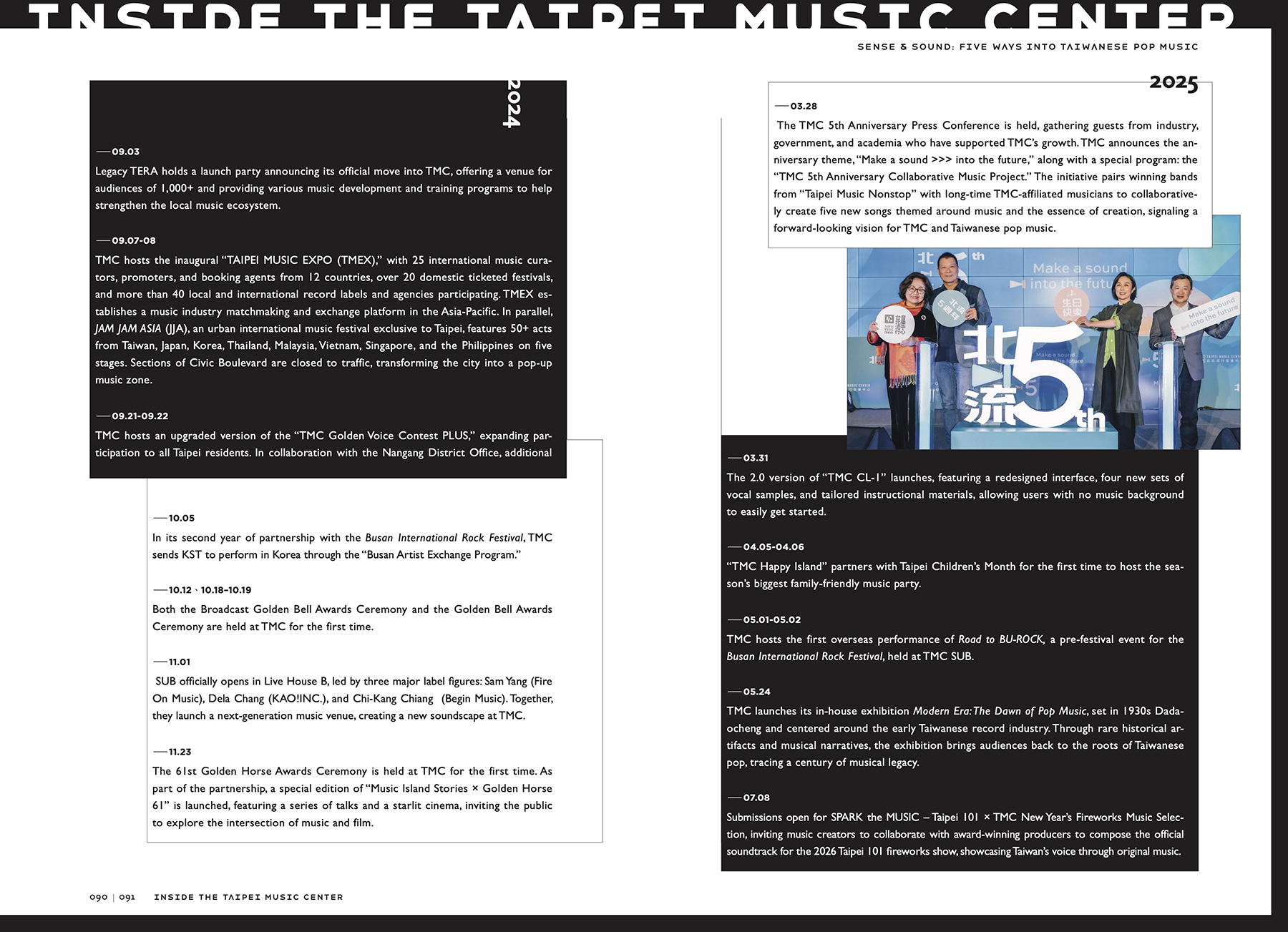 The special edition presents a timeline highlighting the TMC’s key milestones and major activities since its establishment.