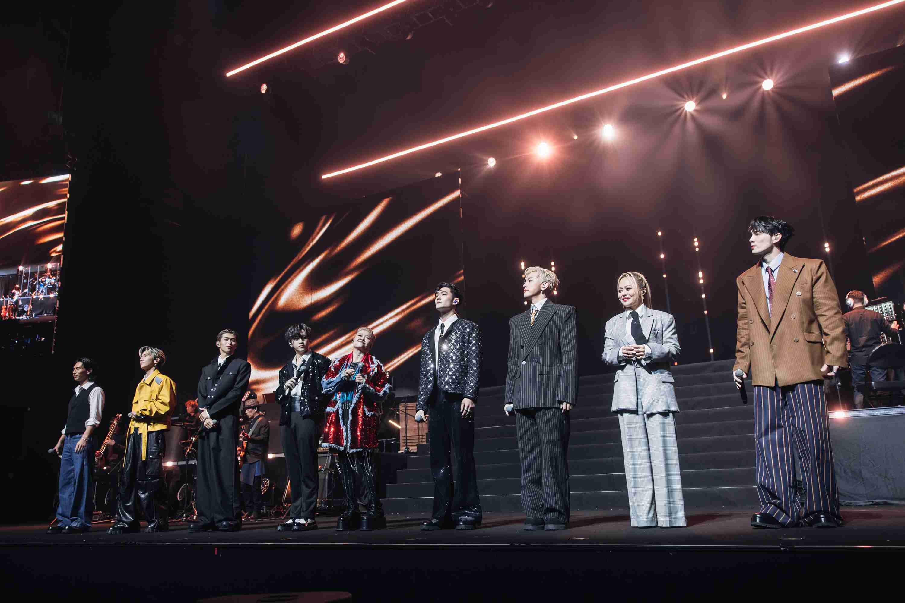 北流「2025《唱 我們的歌》⾦曲再現 演唱會」12/12登場，六組跨世代人氣歌手金智娟、戴愛玲、Bii畢書盡、黃偉晉、PoLin柏霖、U_NUS領銜獻唱。圖/北流提供