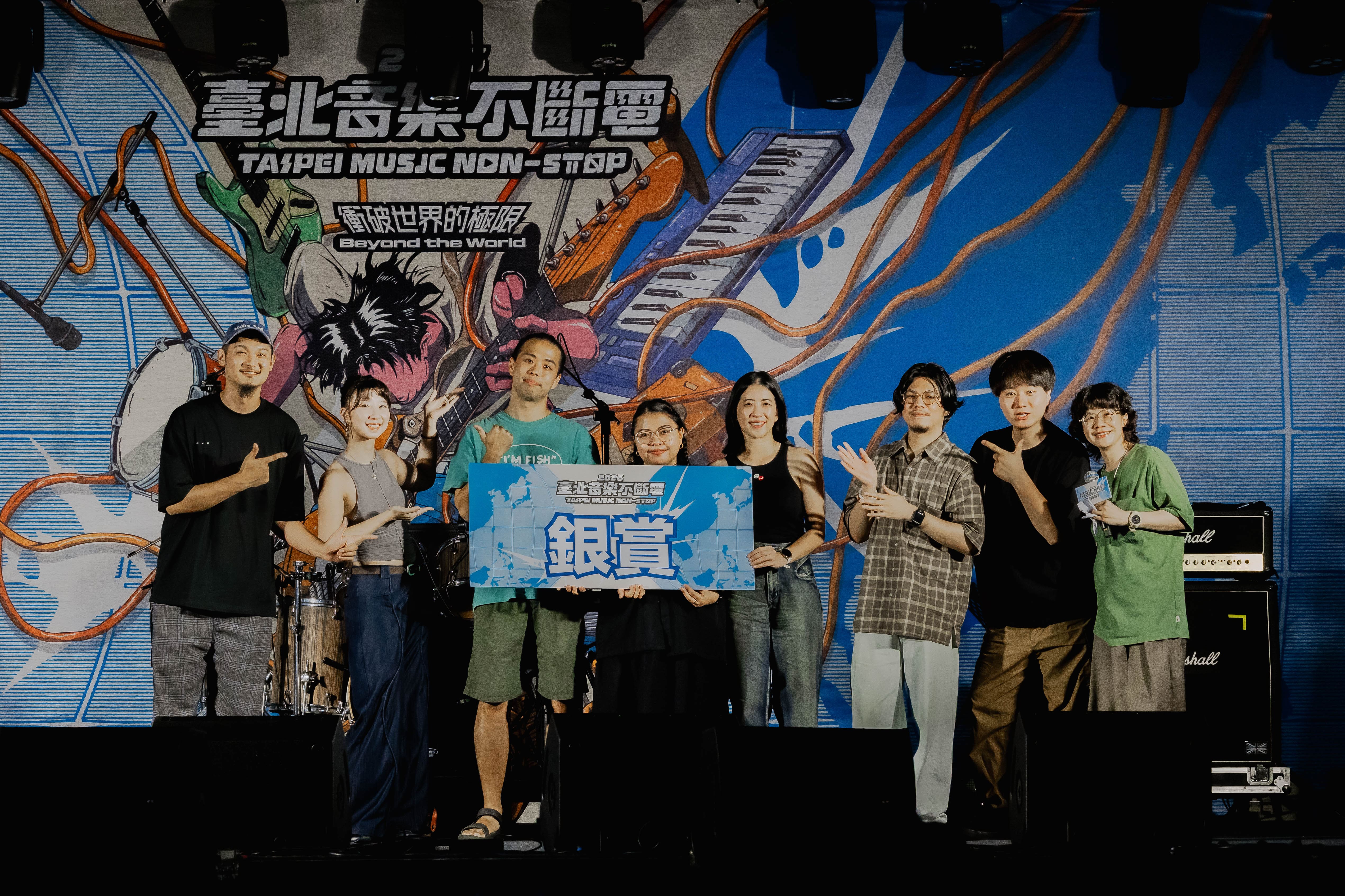 「銀賞」由蕨鳴子fernoiz與共振效應兩組實力樂團共同並列。