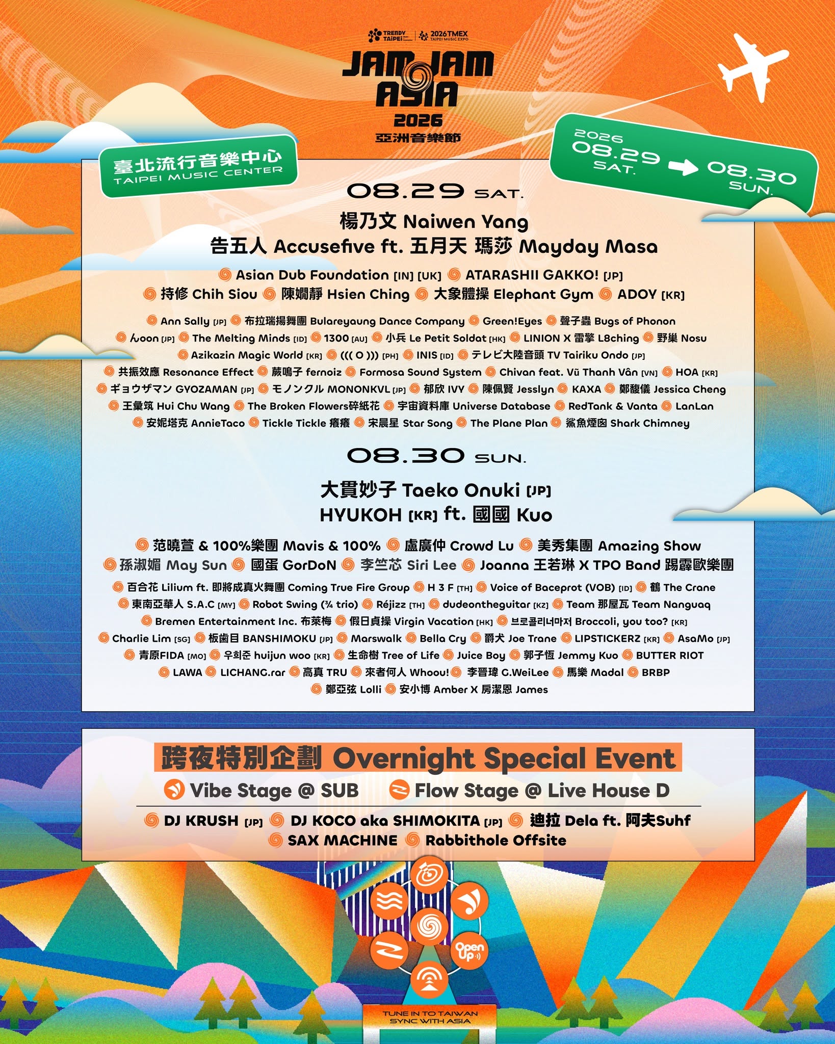 2026 JAM JAM ASIA 亞洲音樂節_全卡司